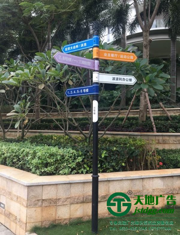 小區(qū)多功能導(dǎo)向標(biāo)識牌制作安裝